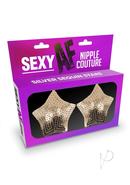 Sexy Af Stars Nipple Couture Silicone Pasties - Silver